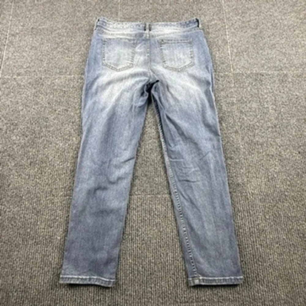 The Limited Slim Boyfriend Jeans Womens Size 10  Medium Wash‎ Distressed Denim